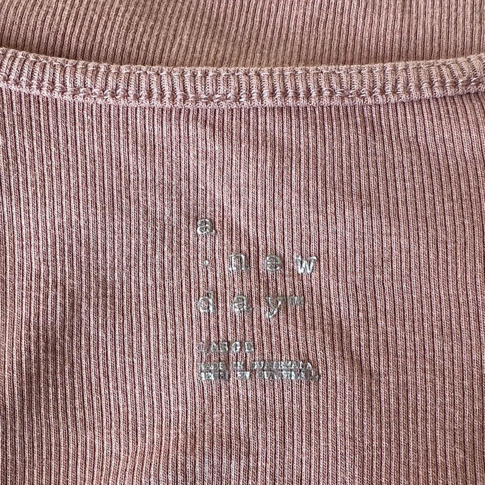 a new day Dusty Rose Square Neck Tank Top - Picture 2 of 3